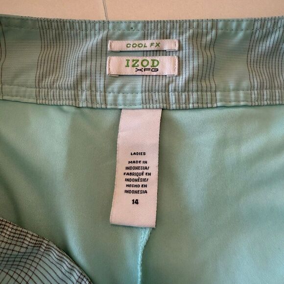 Izod FXG Cool FX Teal Plaid Golf Skort Sz 14 Tennis, Pickleball, Sports - Picture 6 of 11